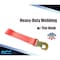 Tie 4 Safe 2" x 8' Ratchet Tie Down Strap w/ Flat Snap Hook Car Auto Hauler Tow Truck Red, 2PK RT48-8-R-C-2 - alternate 3